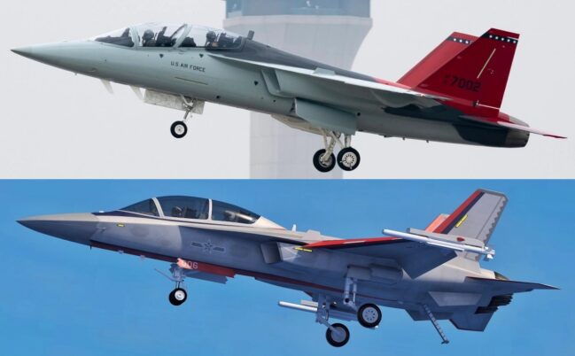 T-7A Red Hawk dan pesawat latih China untuk angkatan laut