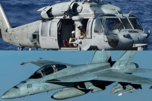 MH-60R dan Super Hornet AS jatuh di Laut China Selatan