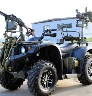 Rusia modifikasi ATV dengan dudukan senjata yang dapat berputar 260 dejarat