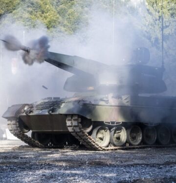 Skyranger 35 pada Leopard 1