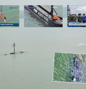 Uji coba peluncuran torpedo dari KSOT-002