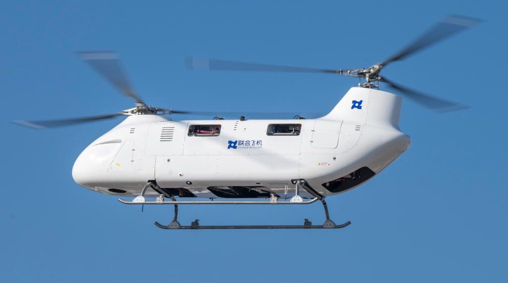 Drone helikopter pengangkut kargo T1400 buatan China