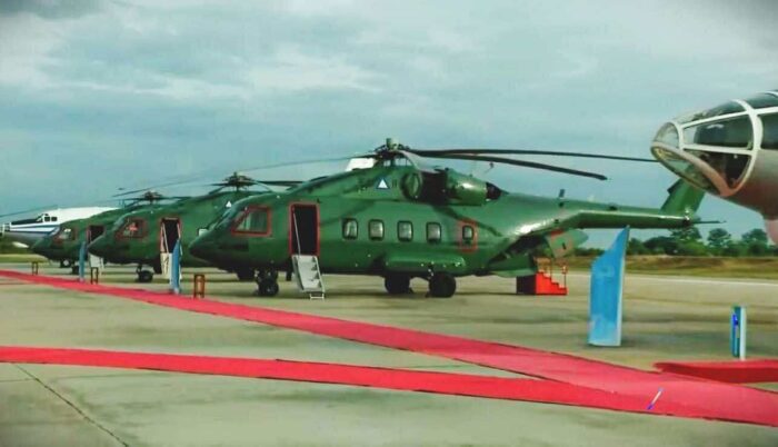 Myanmar menerima tiga heli Mi-38 dari Rusia