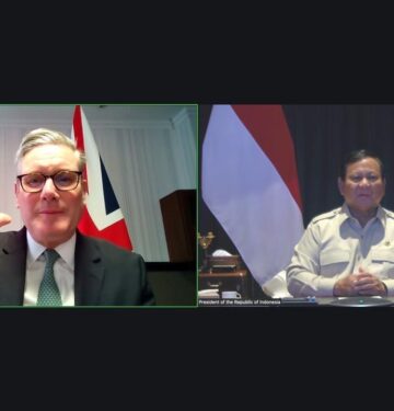 Pertemuan virtual Prabowo dan Sir Keir Starmer