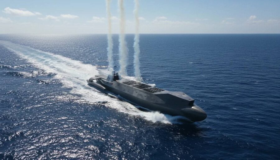 kapal induk rudal berkemampuan semi-submersible