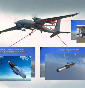 Akinci berhasil menembakkan tiga senjata presisi buatan Roketsan