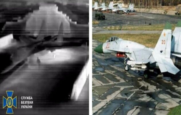 Drone SBU hancurkan dua Su-27 Rusia di Krimea_jpg