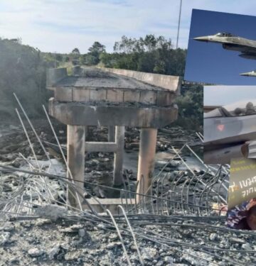 F-16 Thailand mengebom jembatan dan jalan di Kamboja