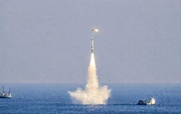 India luncurkan rudal balistik K-4 dari kapal selam nuklir INS Arighaat