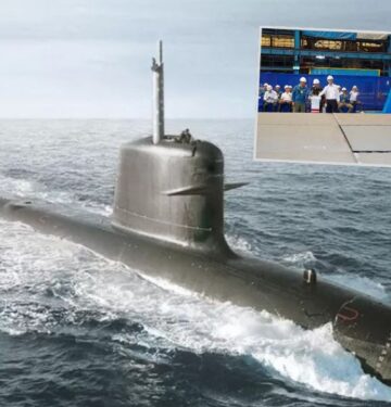 PT PAL dan Naval Group melakukan Steel Cutting kapal selam Scorpene