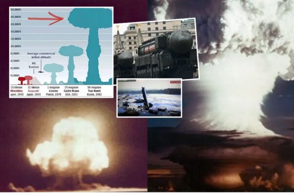 Perbandingan efek ledakan bom nuklir dengan bom termonuklir