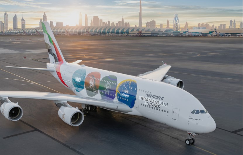 Emirates dengan corak Grand Slams