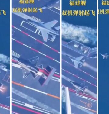 Fujian CV18 meluncurkan dua pesawat sekaligus - benarkah CGI