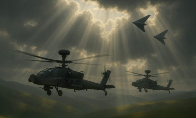 Inggris menggelar tender drone loyal wingman bagi helikopter Apache