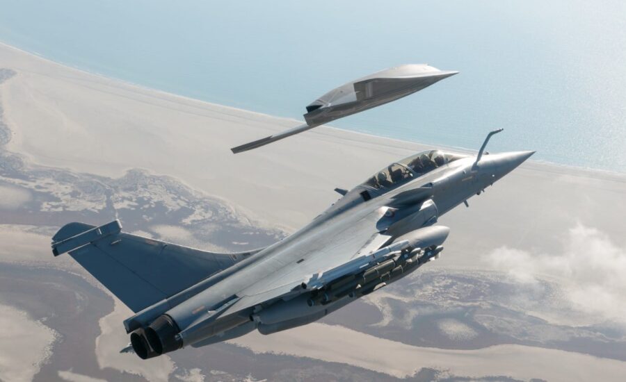 Rafale F5 dan nEUROn UCAV