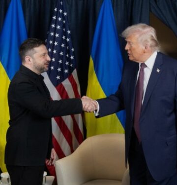 Zelensky dan Trump di Davos Swiss
