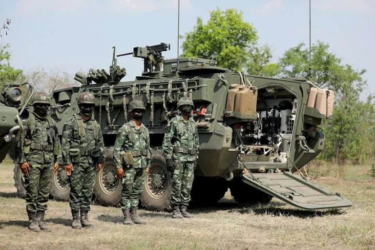 AD Thailand menerima Stryker 8x8 dari AS untuk menjaga perbatasan