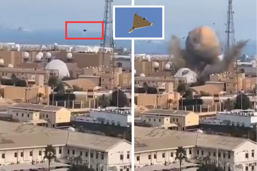 Drone Shahed Iran menghantam radar pangkalan AL AS di Bahrain (1)