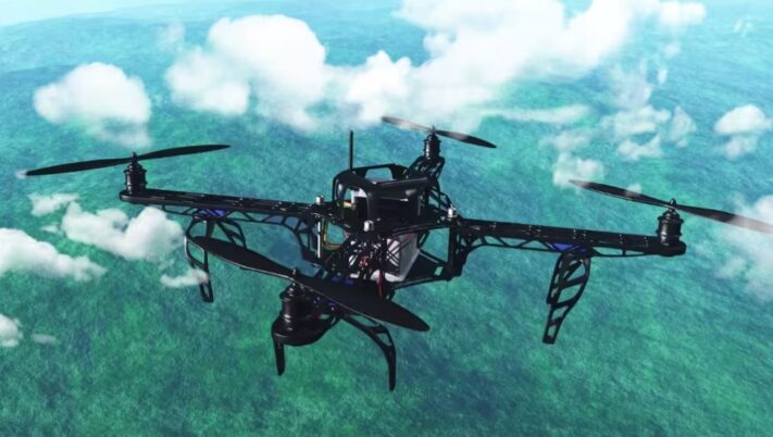 Drone pencegat Bulavka Rusia untuk menabrakkan diri ke drone musuh