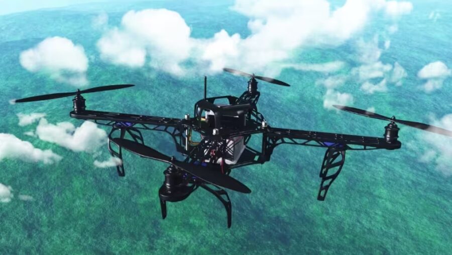 Drone pencegat Bulavka Rusia untuk menabrakkan diri ke drone musuh