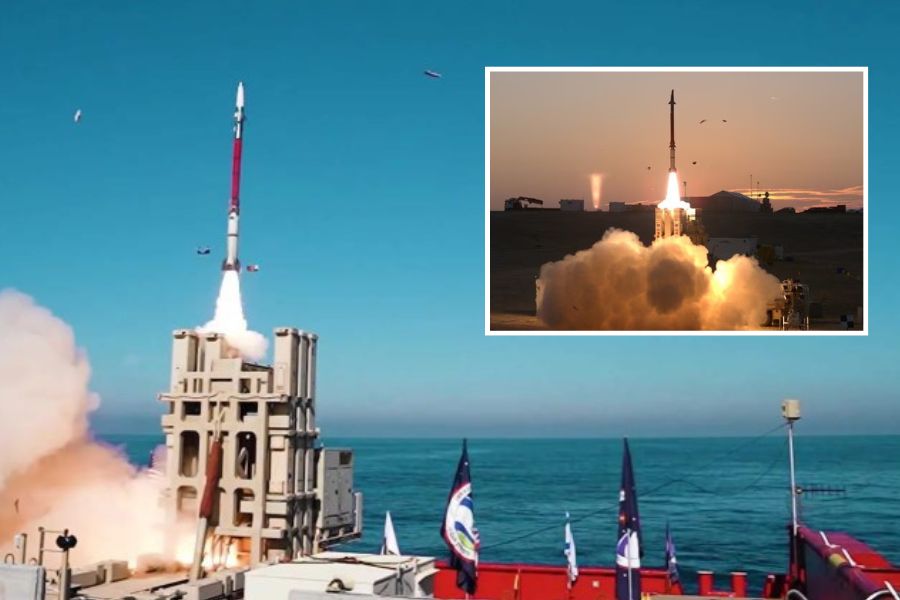 Israel menguji sistem pertahanan udara Davidsling dari kapal permukaan (1)