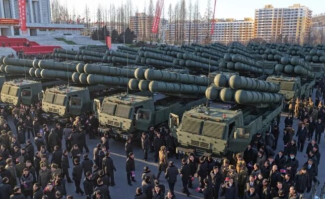 KN-25 MLRS Korea Utara