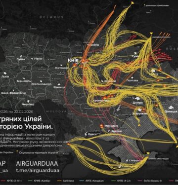 Serangan masif Rusia terhadap Ukraina pada 22 Feb 2026