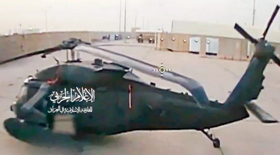 Heli UH-60M AS diserang drone milisi pro Iran di Baghdad