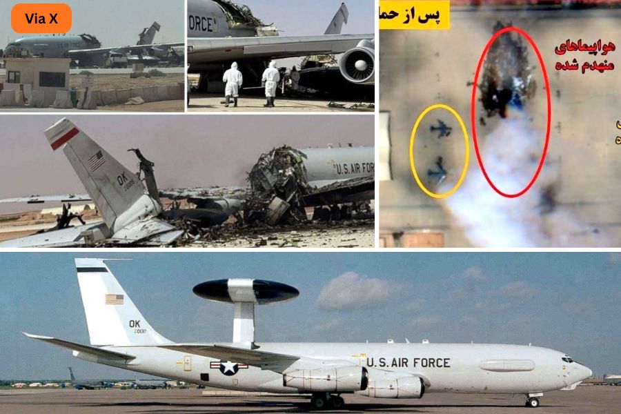 Iran hancurkan satu pesawat E-3 Sentry di Arab Saudi