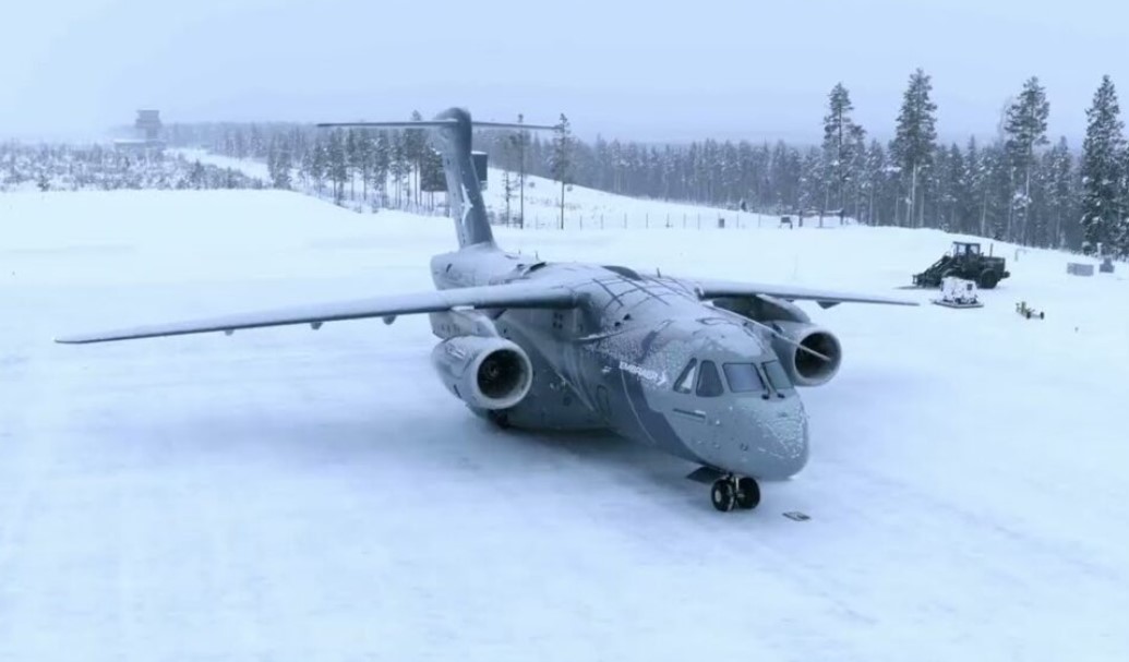 KC-390 menjajal medan es ekstrem di Swedia
