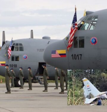 Pesawat C-130H Colombia jatuh