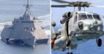 USS Canberra LCS and MH-60 Seahawk