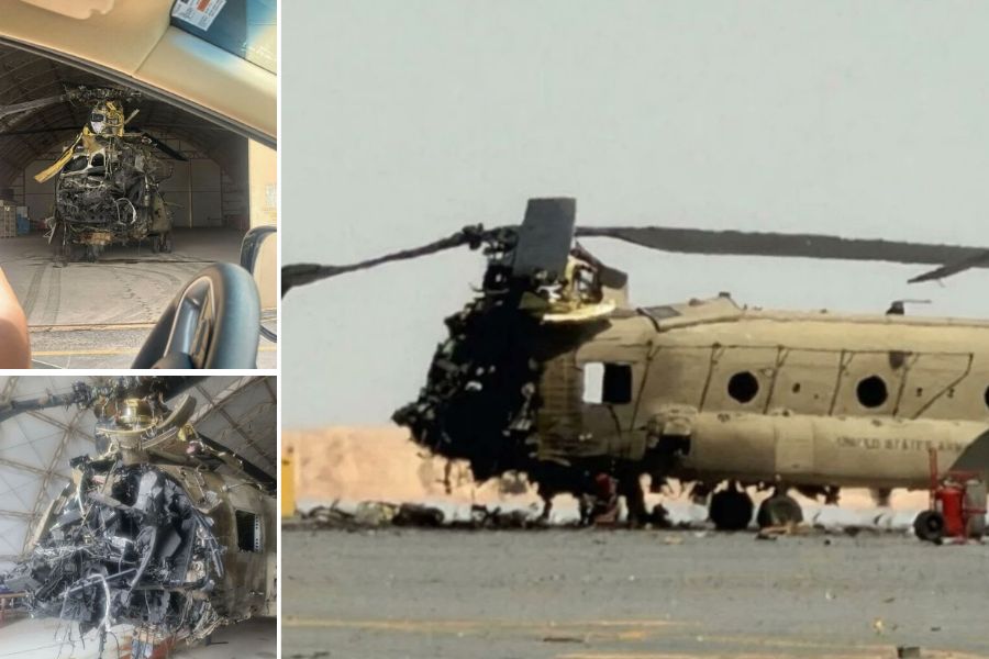 Chinook AS diserang drone Iran di Kuwait