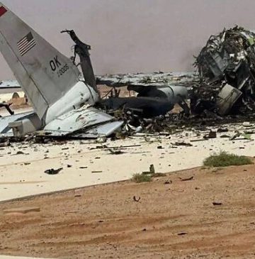 E-3 Sentry AS di Prince Sultan Air Base menjadi target serangan Iran