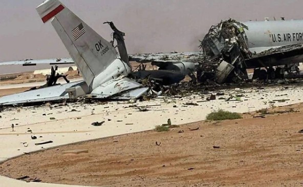 E-3 Sentry AS di Prince Sultan Air Base menjadi target serangan Iran