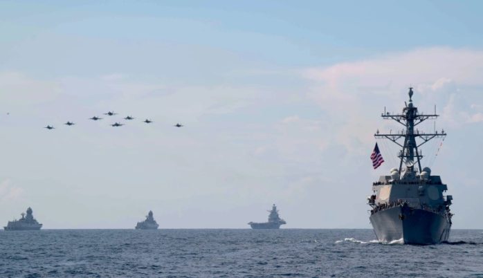 Exercise Malabar 2020 di Selat Malaka
