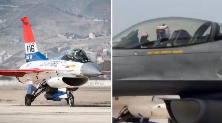 F-16 Viper Demo Team tiba di Peru