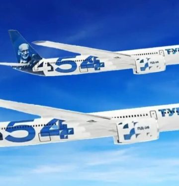 Jet komersial jarak jauh Tu-454 Rusia