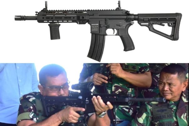 Marinir uji ketangguhan senapan serbu DSAR-15P dari Korsel