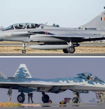Rafale India dan Su-57E Rusia