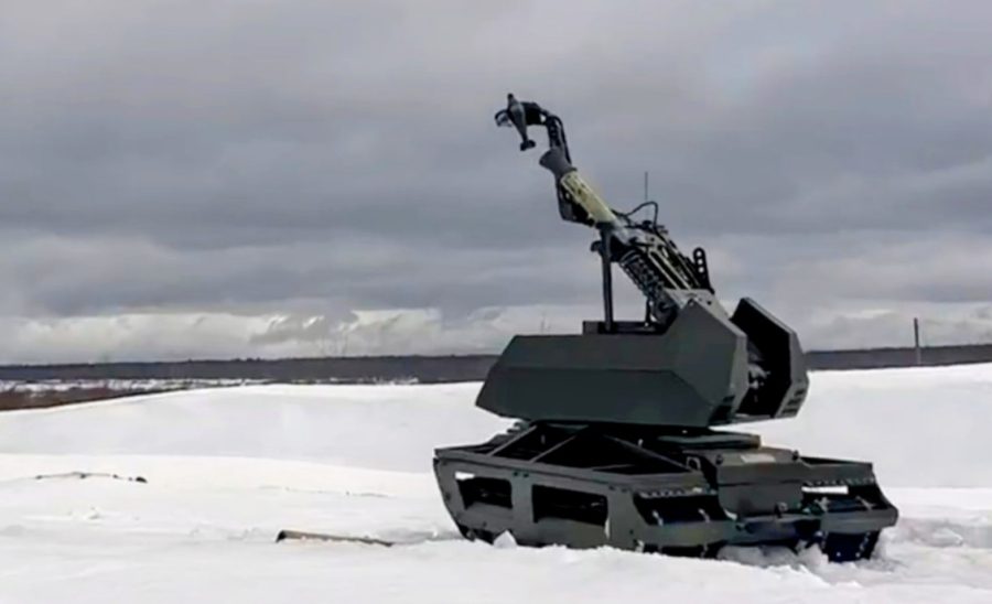 Rusia menguji coba mortir robotik Balgunik-82