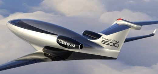 Berbentuk peluru jet eksekutif Phantom 3500