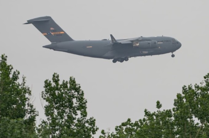 C-17 mendarat di Beijing jelang kunjungan Trump