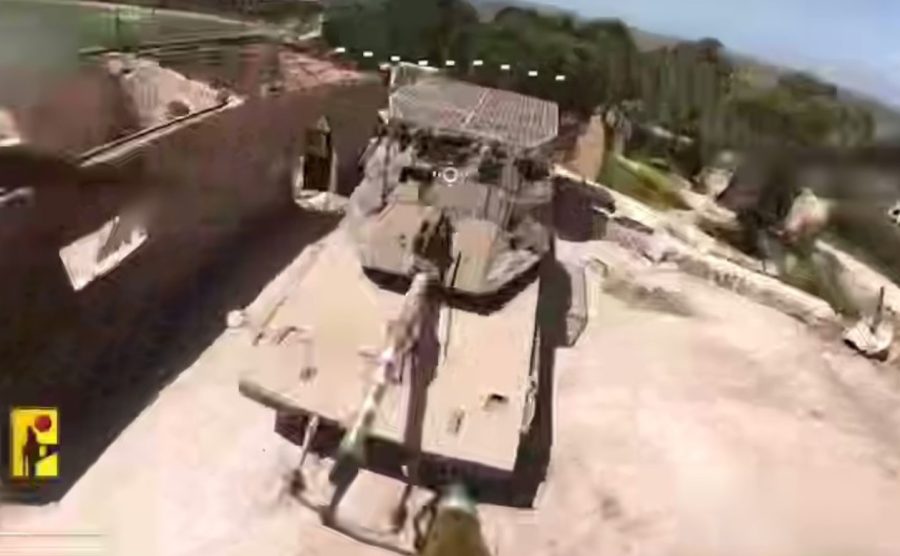 Drone FPV Hizbullah menyerang tank Merkava Mk4 Israel di Lebanon