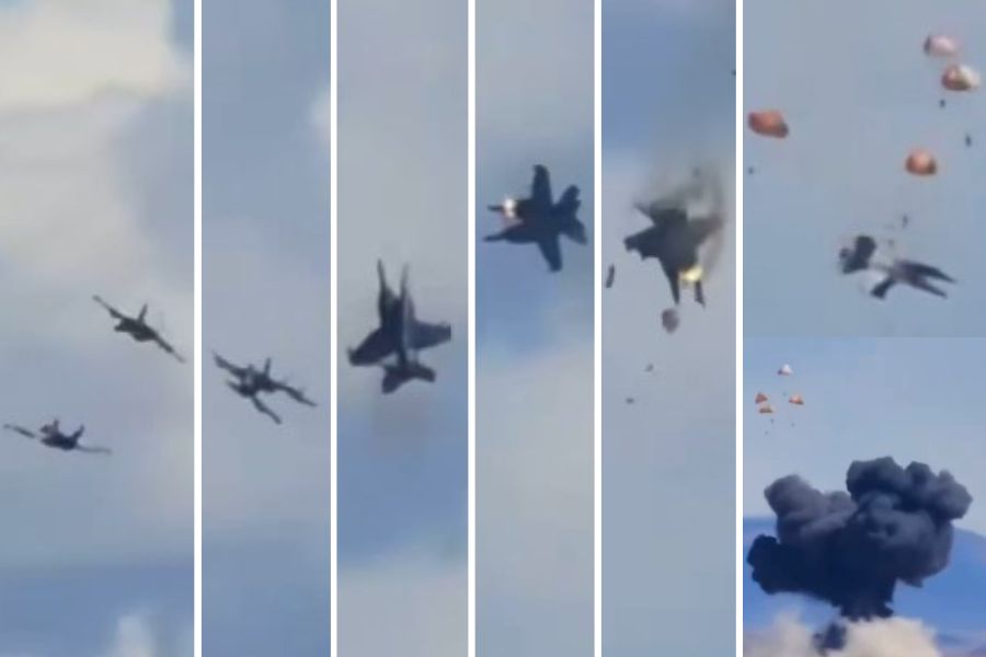 Dua EA-18G Growler bertabrakan di udara di Idaho - seluruh kru selamat