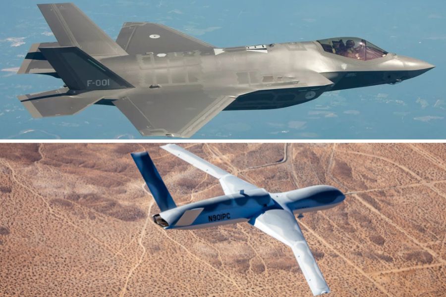 F-35 dan MQ-20 Avenger
