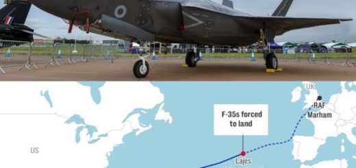 F-35B tertahan di Azores Portugal kerena kerusakan teknis