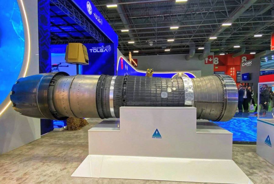 Mesin turbofan Guchan buatan Turkiye dipamerkan di SAHA 2026