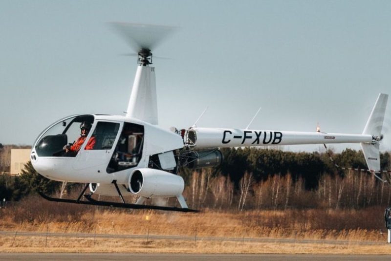 Robinson R44 helicopter bertenaga hidrogen
