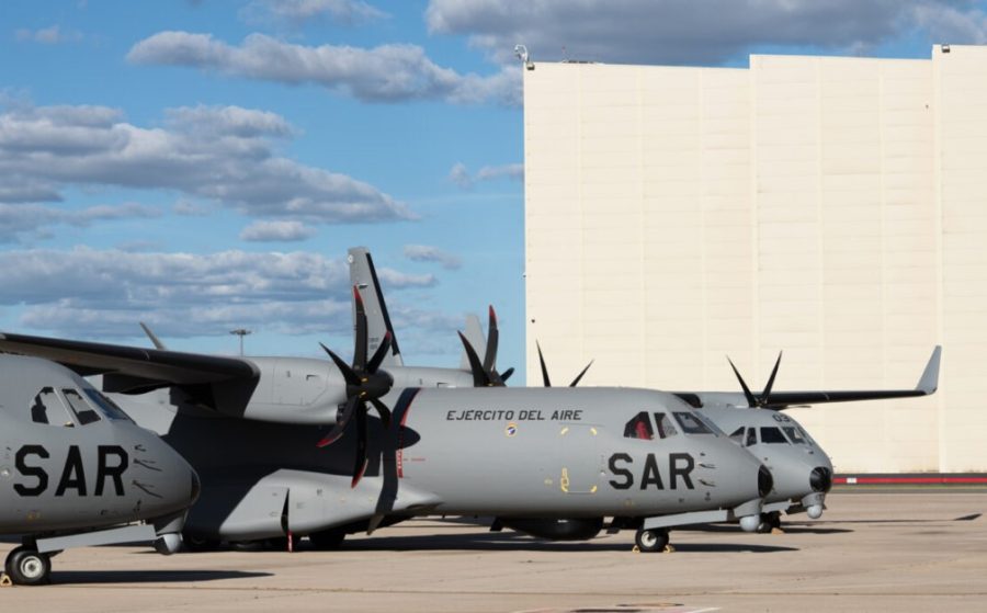 Tiga C295W pesanan Spanyol telah siap di pabrik Airbus